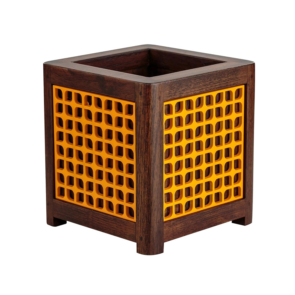 Point of Hue QUBO Musturd Leafy Planter Pot